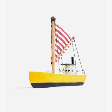 Wooden Sailboat Toy
